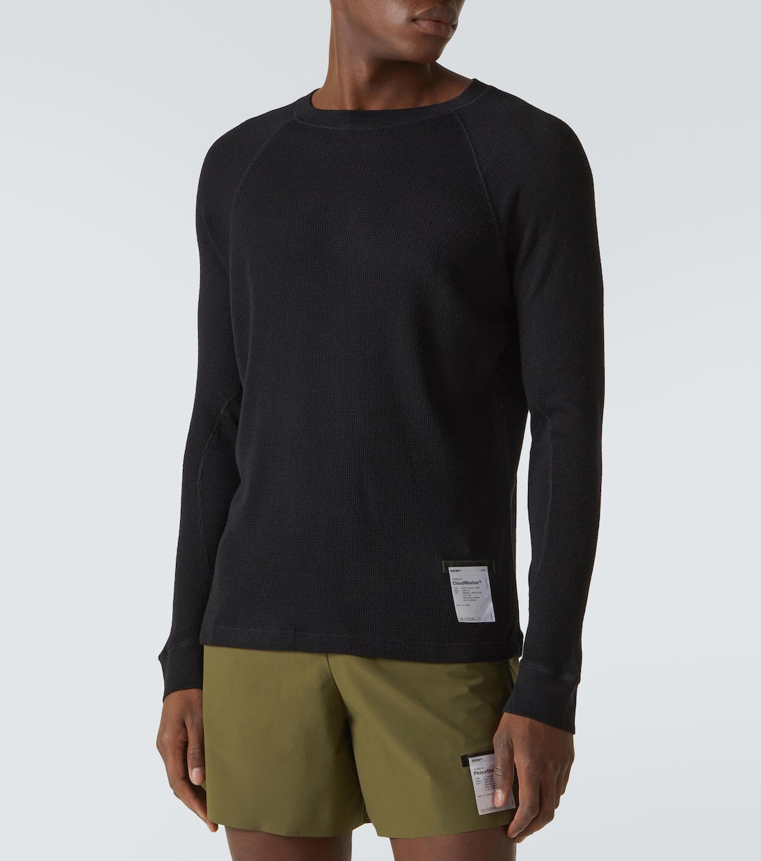 Waffle-knit wool sweater | Satisfy