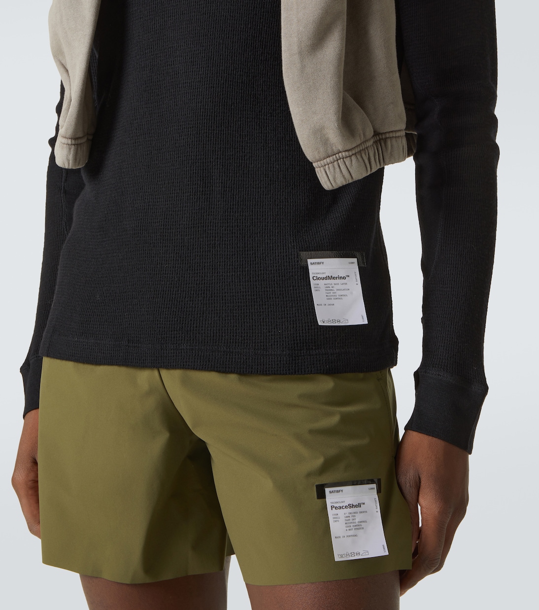Waffle-knit wool sweater | Satisfy