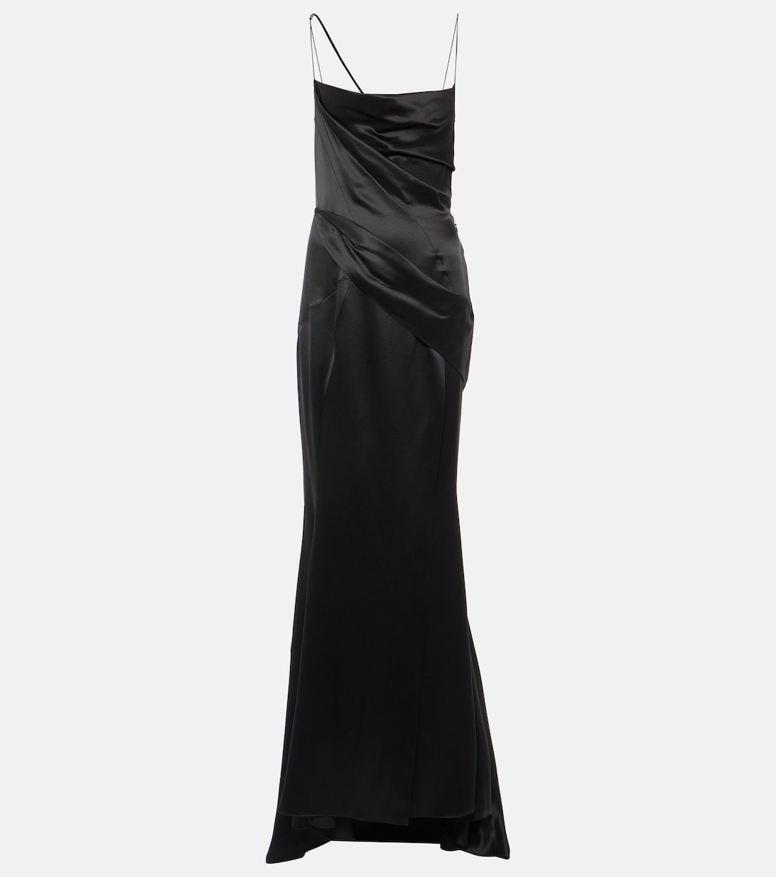 Gathered silk satin gown | Givenchy