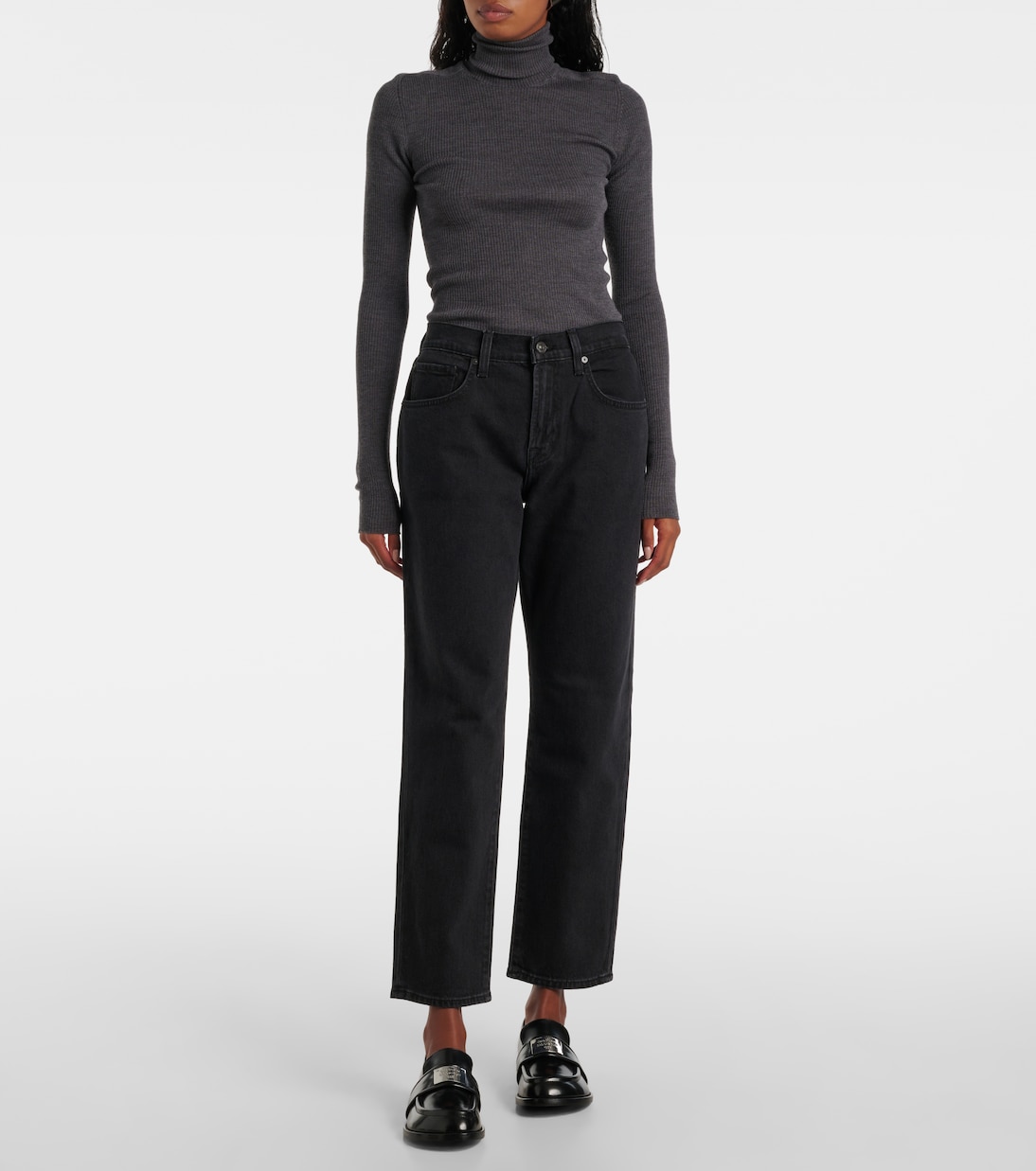 Julia mid-rise straight jeans | 7 For All Mankind