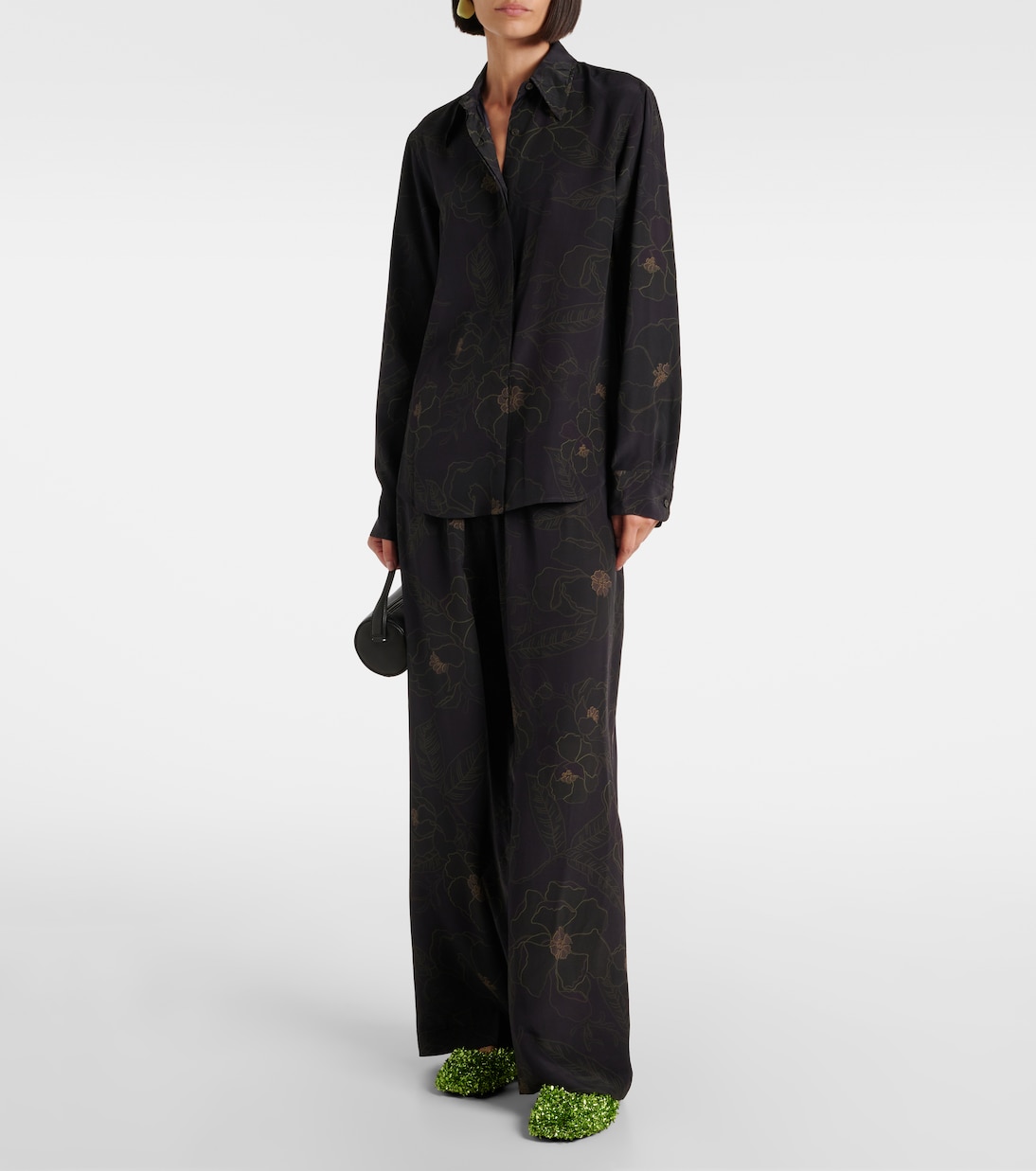 Gerade Hose aus Seide | Dries Van Noten