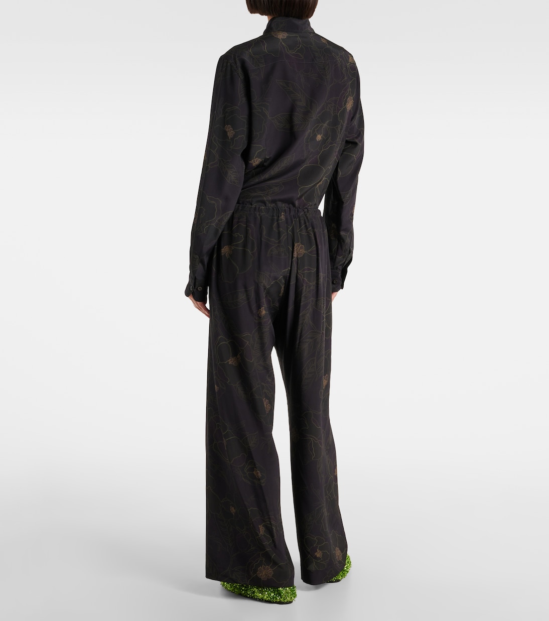 Gerade Hose aus Seide | Dries Van Noten