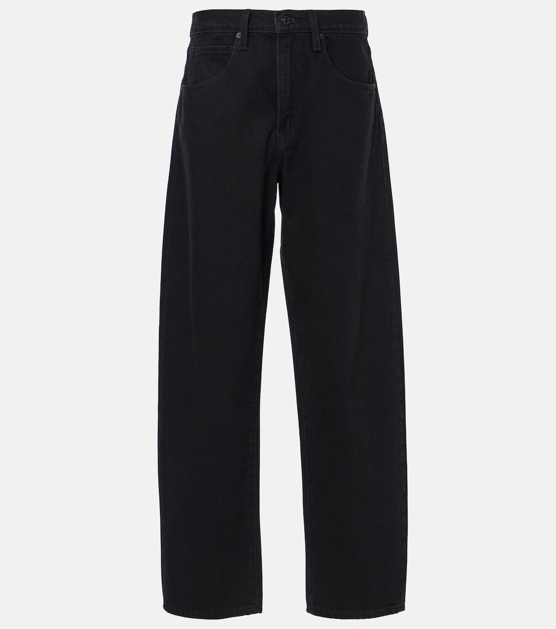 Low-rise barrel-leg jeans | Frame