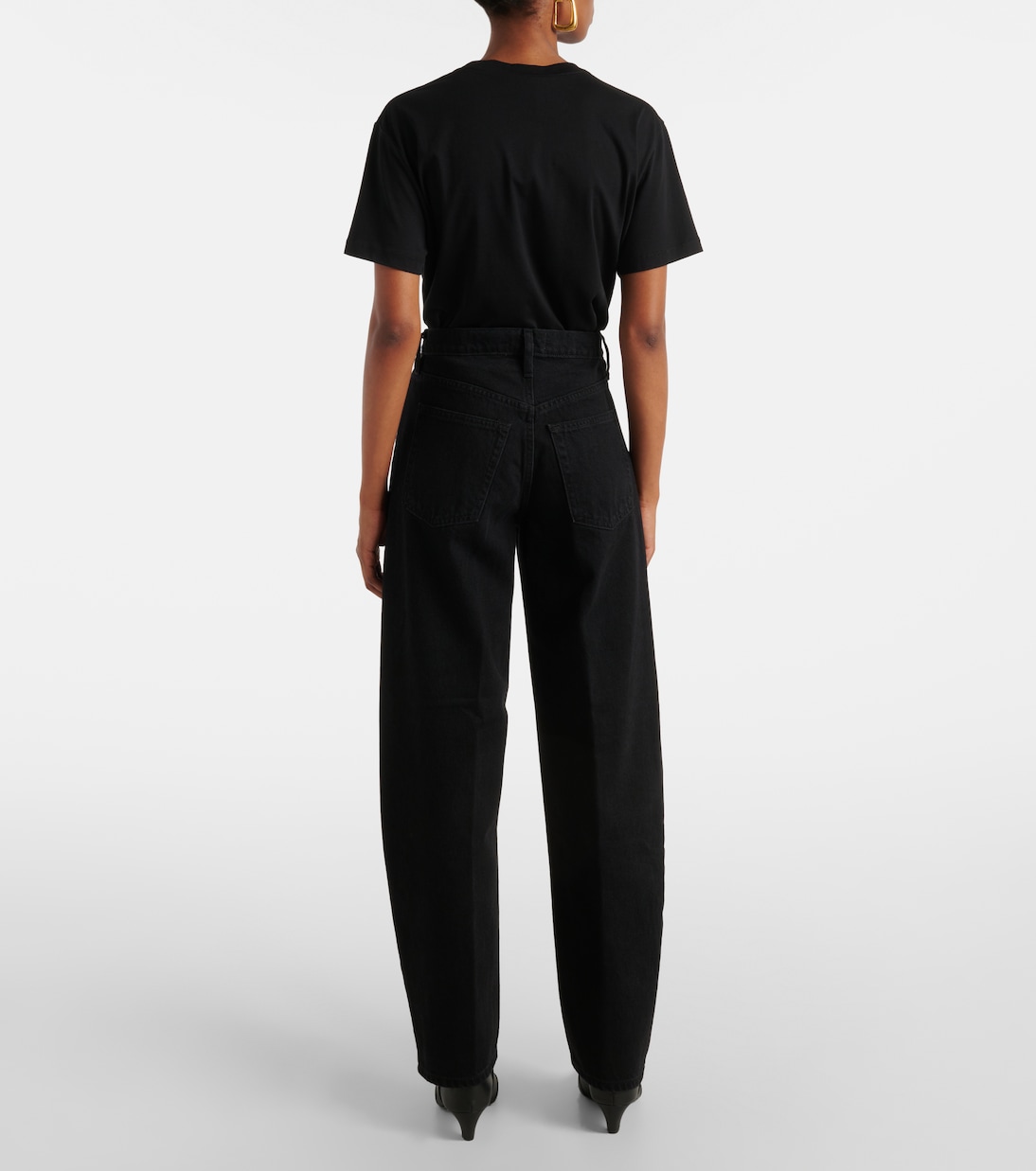 Low-rise barrel-leg jeans | Frame
