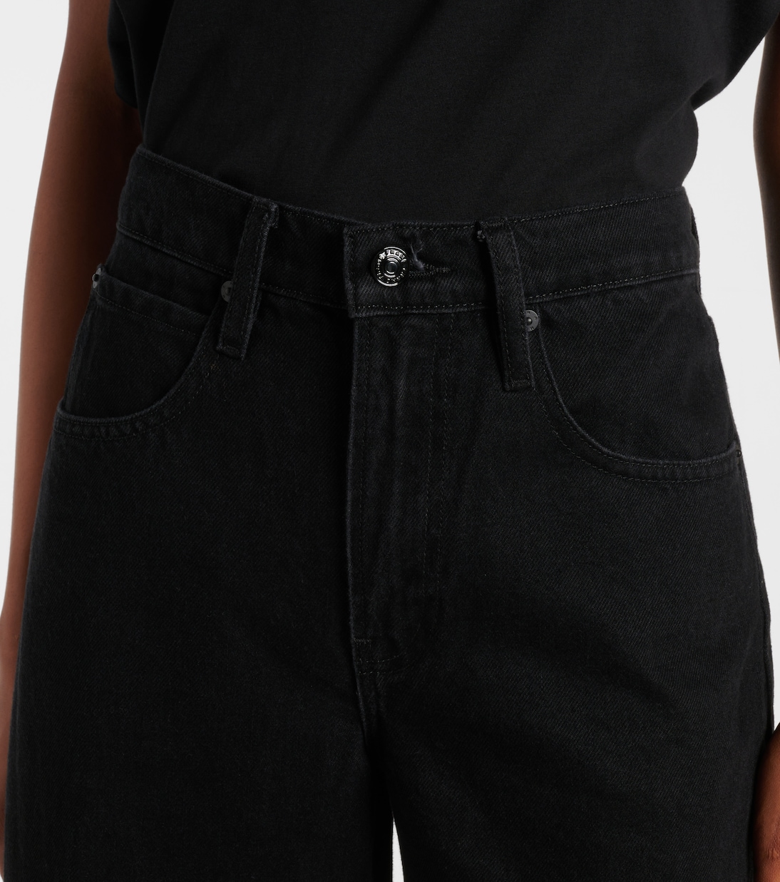 Low-rise barrel-leg jeans | Frame