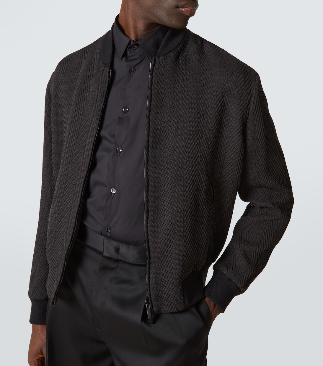 Camicia in popeline di misto cotone | Giorgio Armani