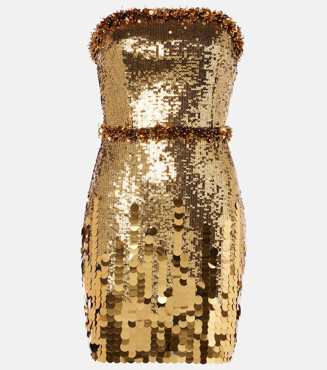 Abito corto Golden Hour con paillettes | Rebecca Vallance
