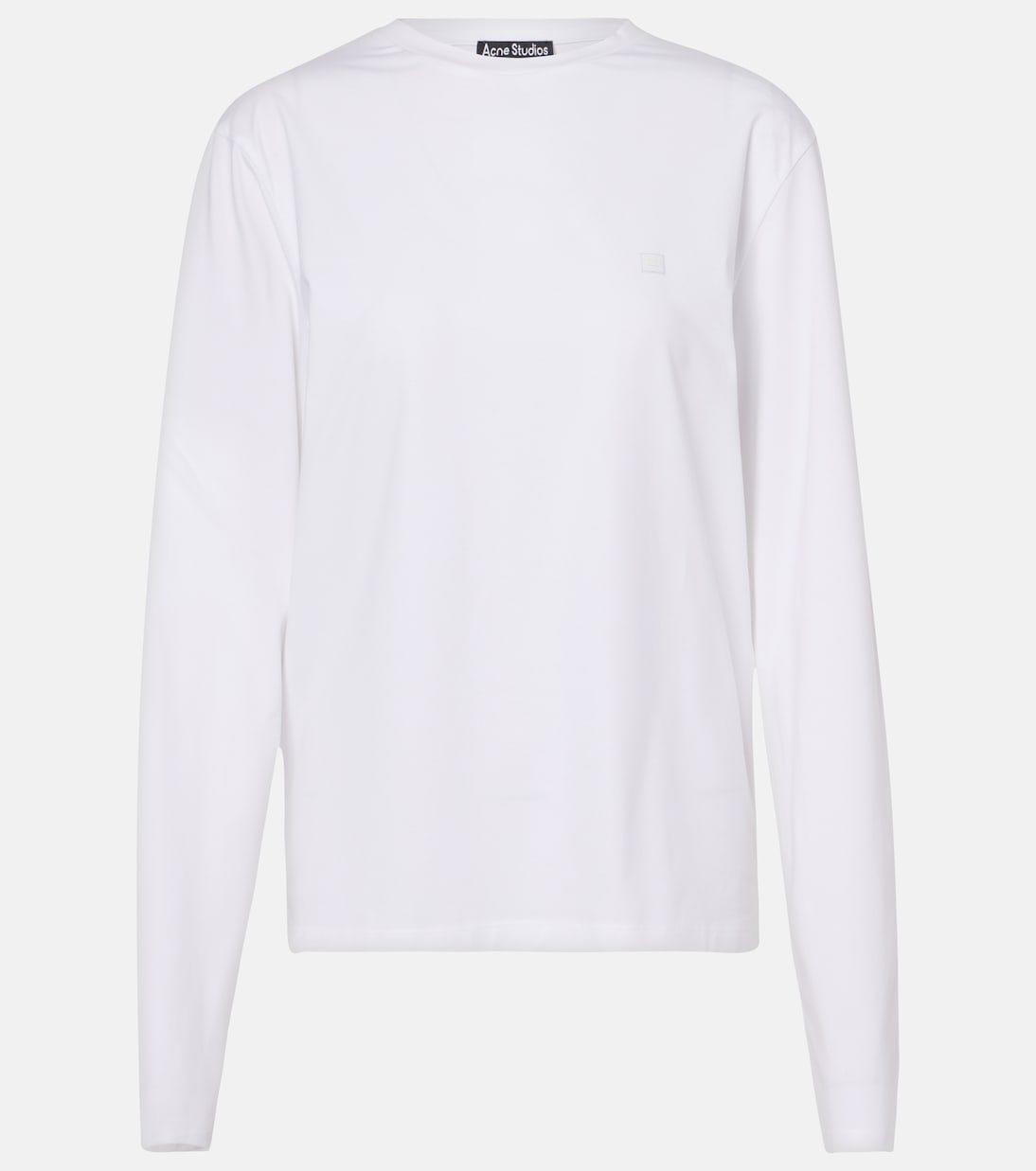 Top Face in jersey di misto cotone | Acne Studios