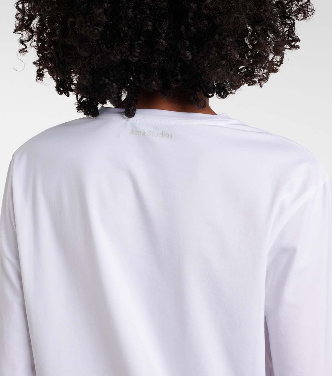 Top Face in jersey di misto cotone | Acne Studios
