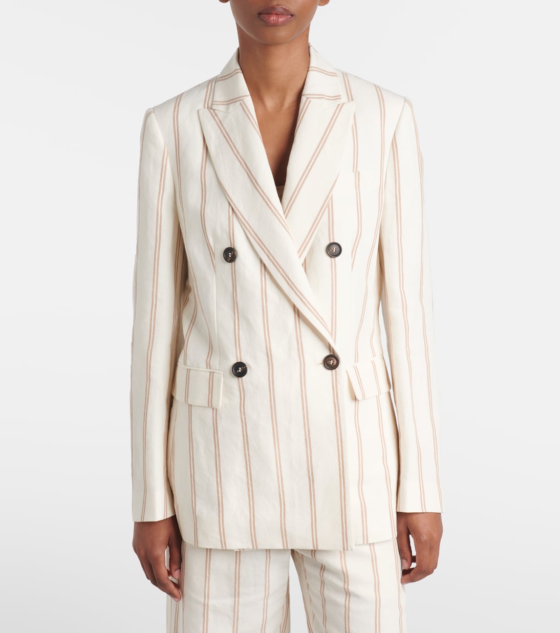 Blazer aus Leinen und Baumwolle | Brunello Cucinelli