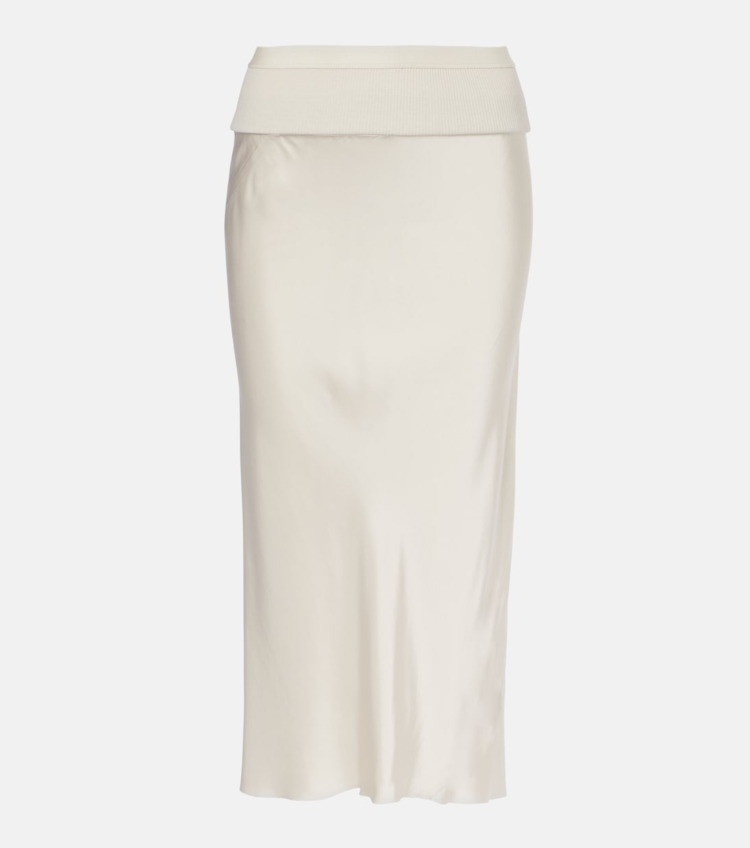 Falda midi de satén | Rick Owens