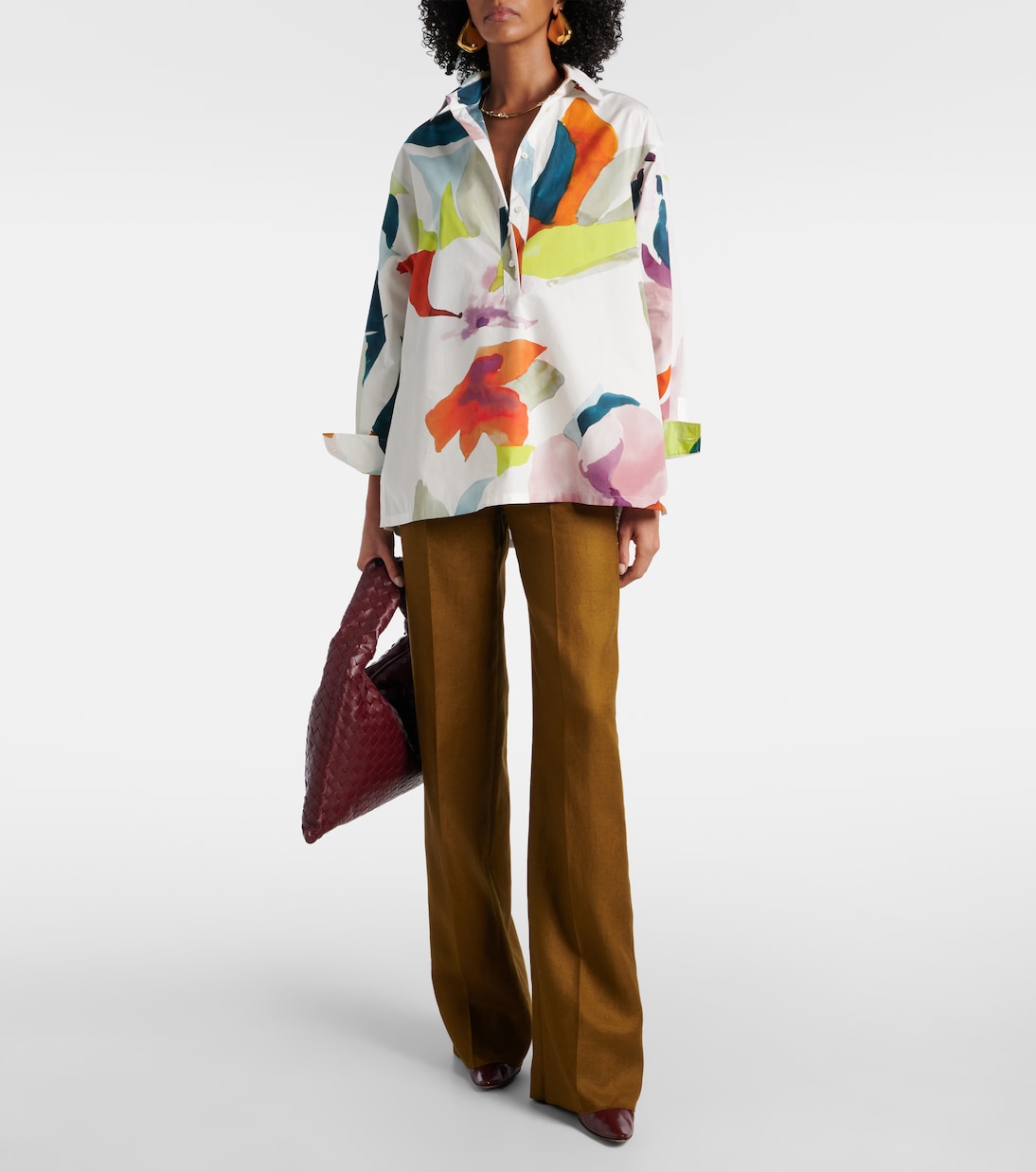 Top Verace in cotone con stampa | Max Mara