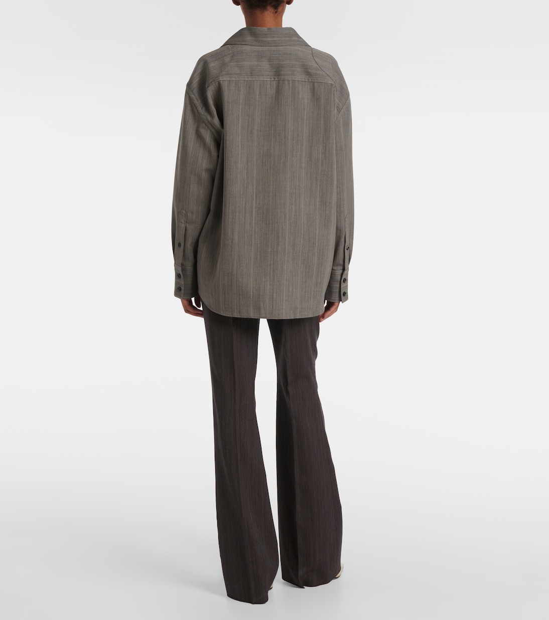Camicia in lana a righe | Bottega Veneta