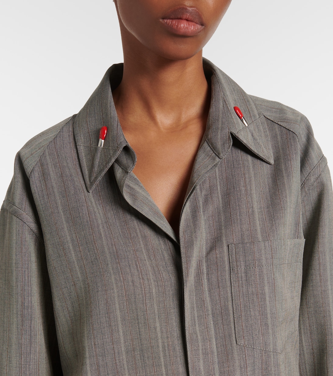 Camicia in lana a righe | Bottega Veneta