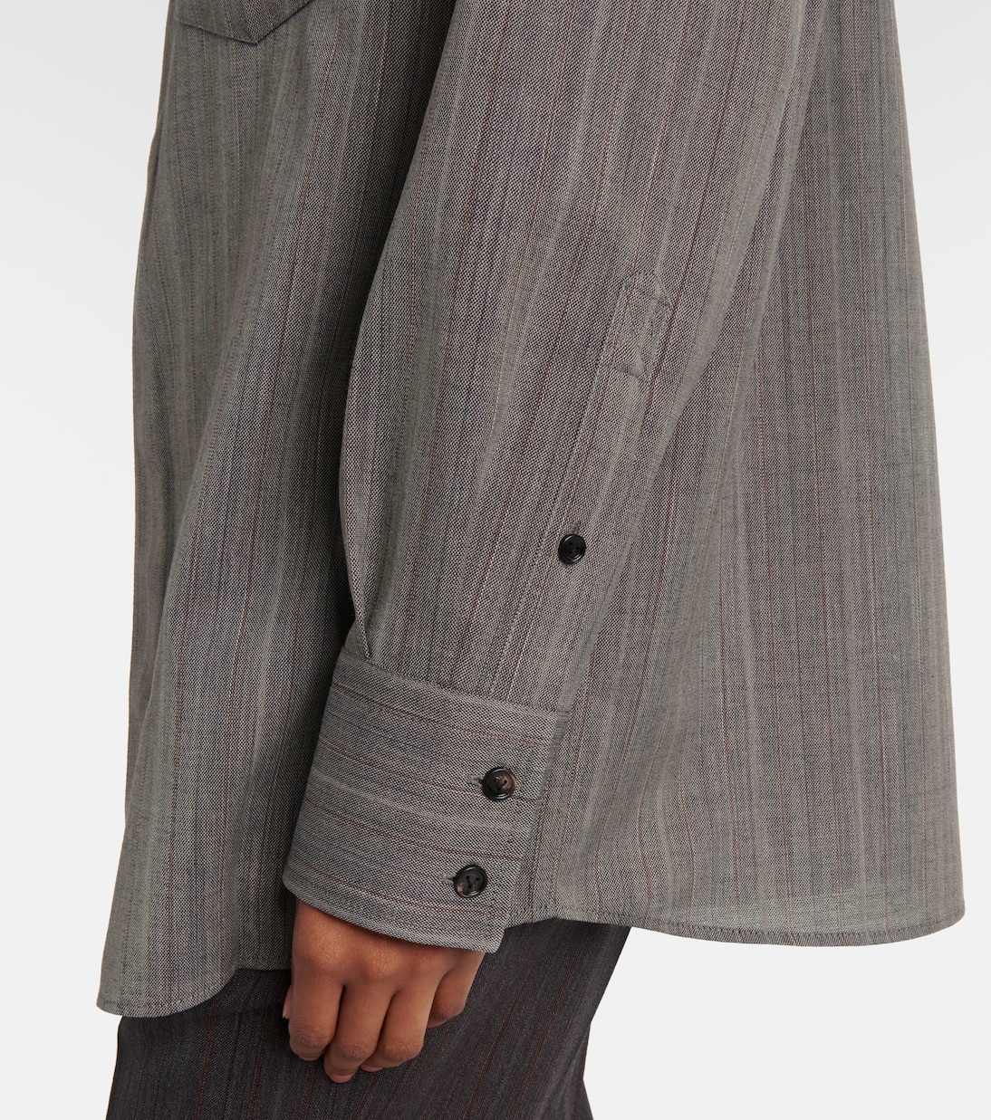Camicia in lana a righe | Bottega Veneta