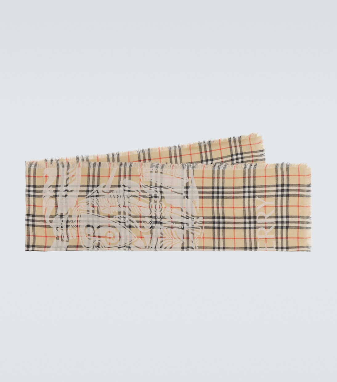 Sciarpa in lana Burberry Check | Burberry