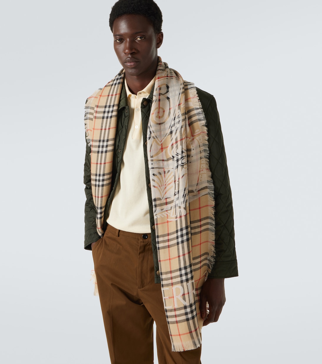 Sciarpa in lana Burberry Check | Burberry