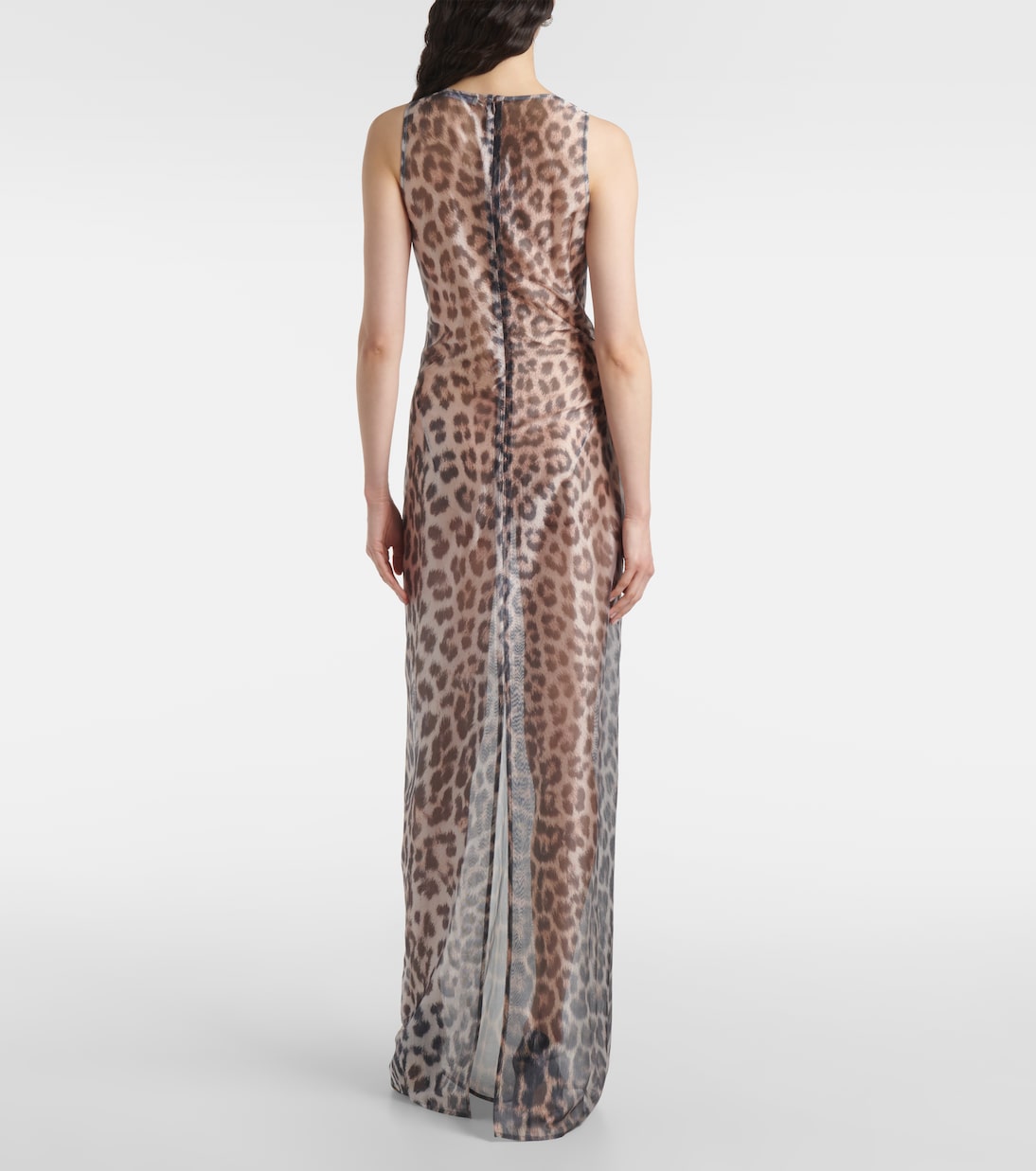 Robe longue en tulle à cristaux | Jacques Wei