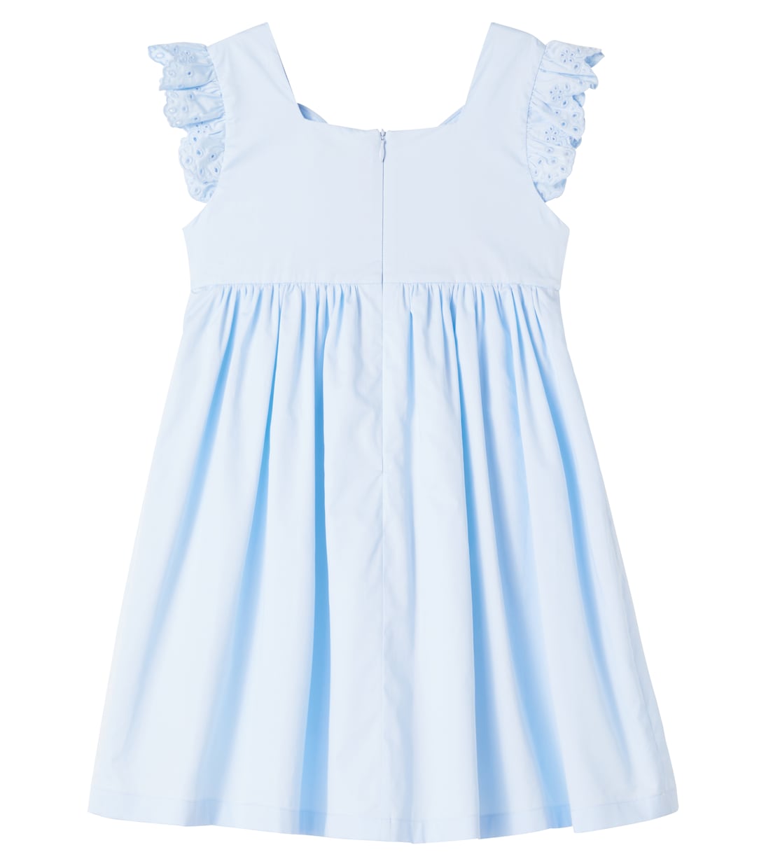 Abito Butterfly in cotone con volant | Self-Portrait Kids