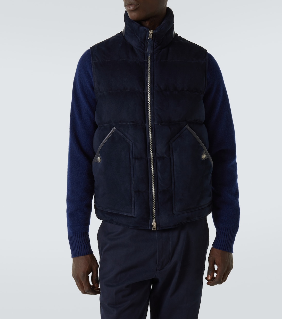 Gilet matelassé en daim | Tom Ford