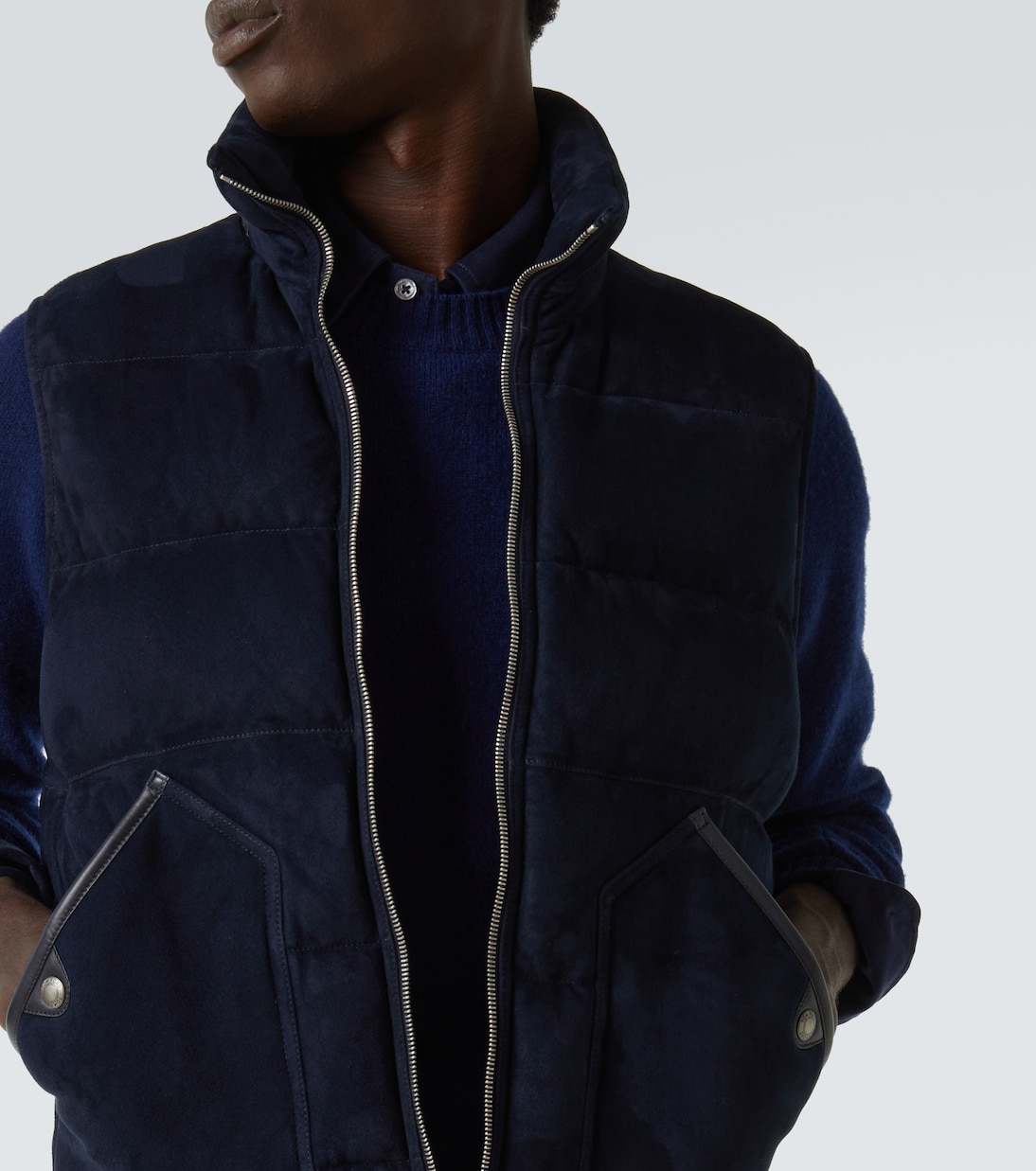 Gilet matelassé en daim | Tom Ford