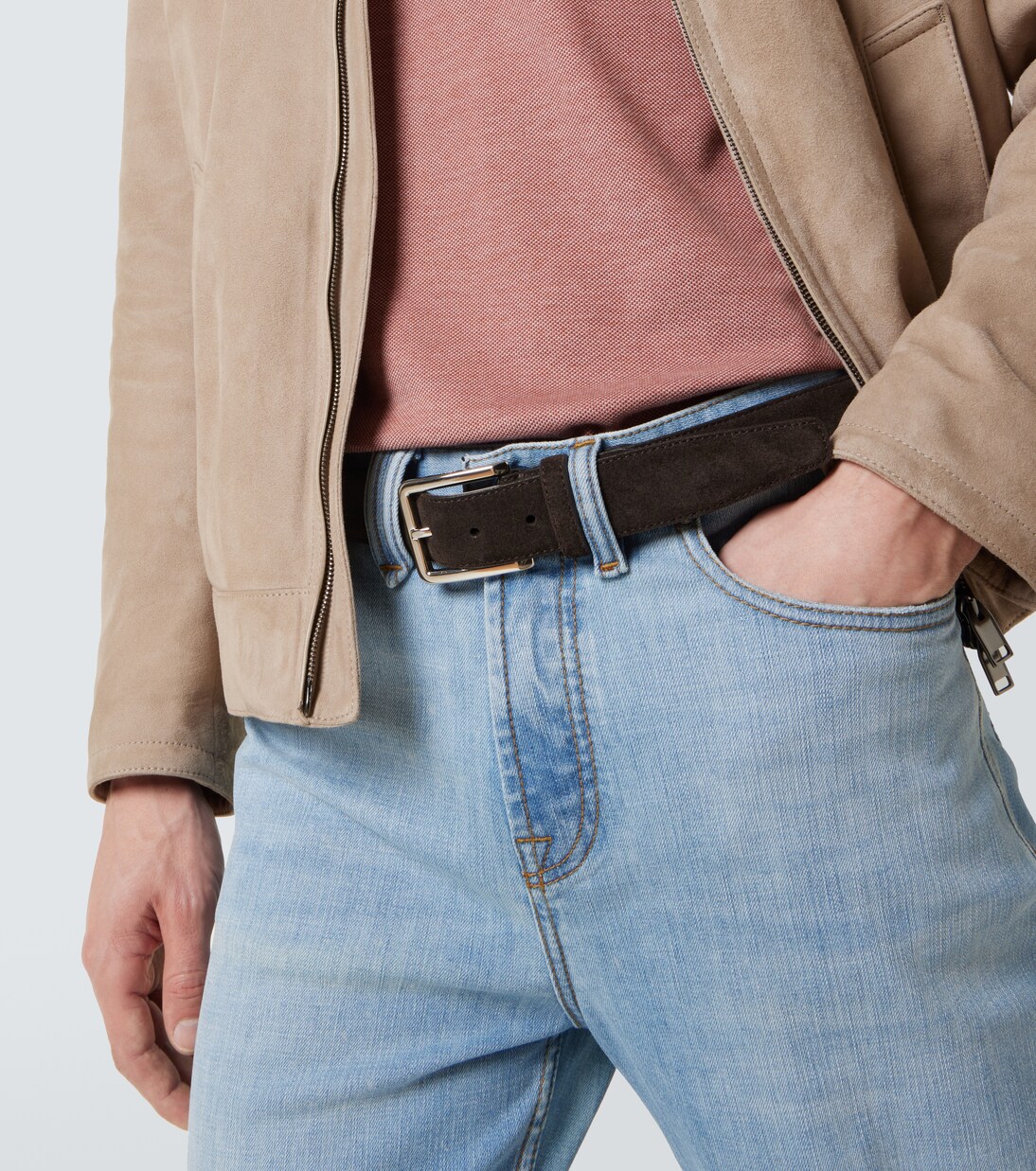 Gürtel aus Veloursleder | Brioni
