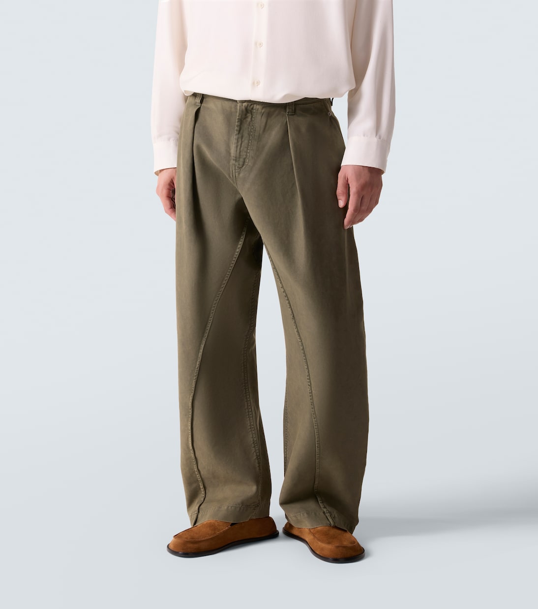 Pantalon ample Twisted Seam en coton | JW Anderson