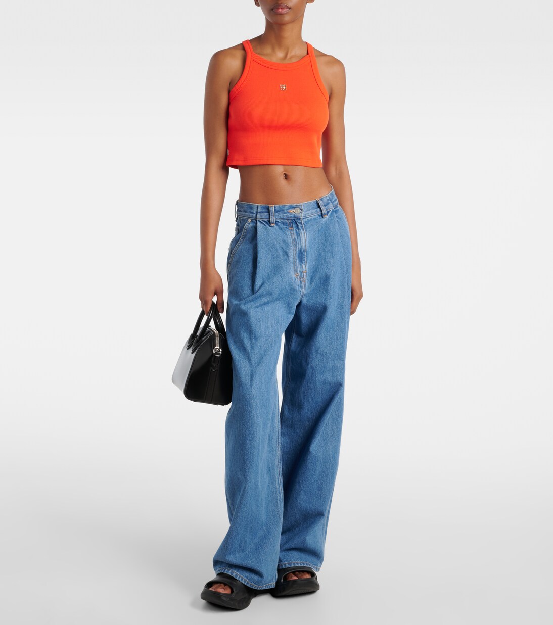 Top cropped in jersey di cotone | Givenchy