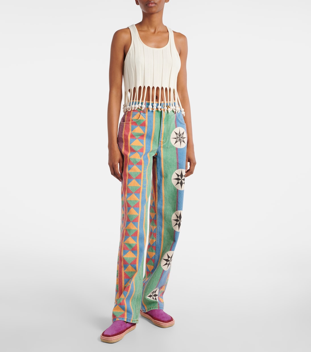 Paula's Ibiza - Jeans regular con stampa | Loewe