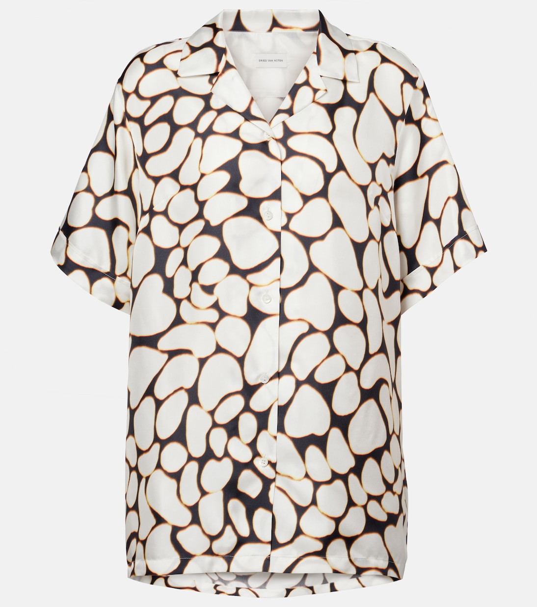 Camicia Clive in seta con stampa | Dries Van Noten