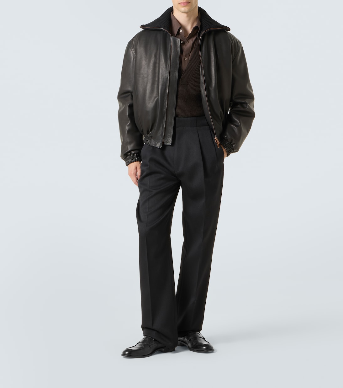 Leather bomber jacket | Zegna