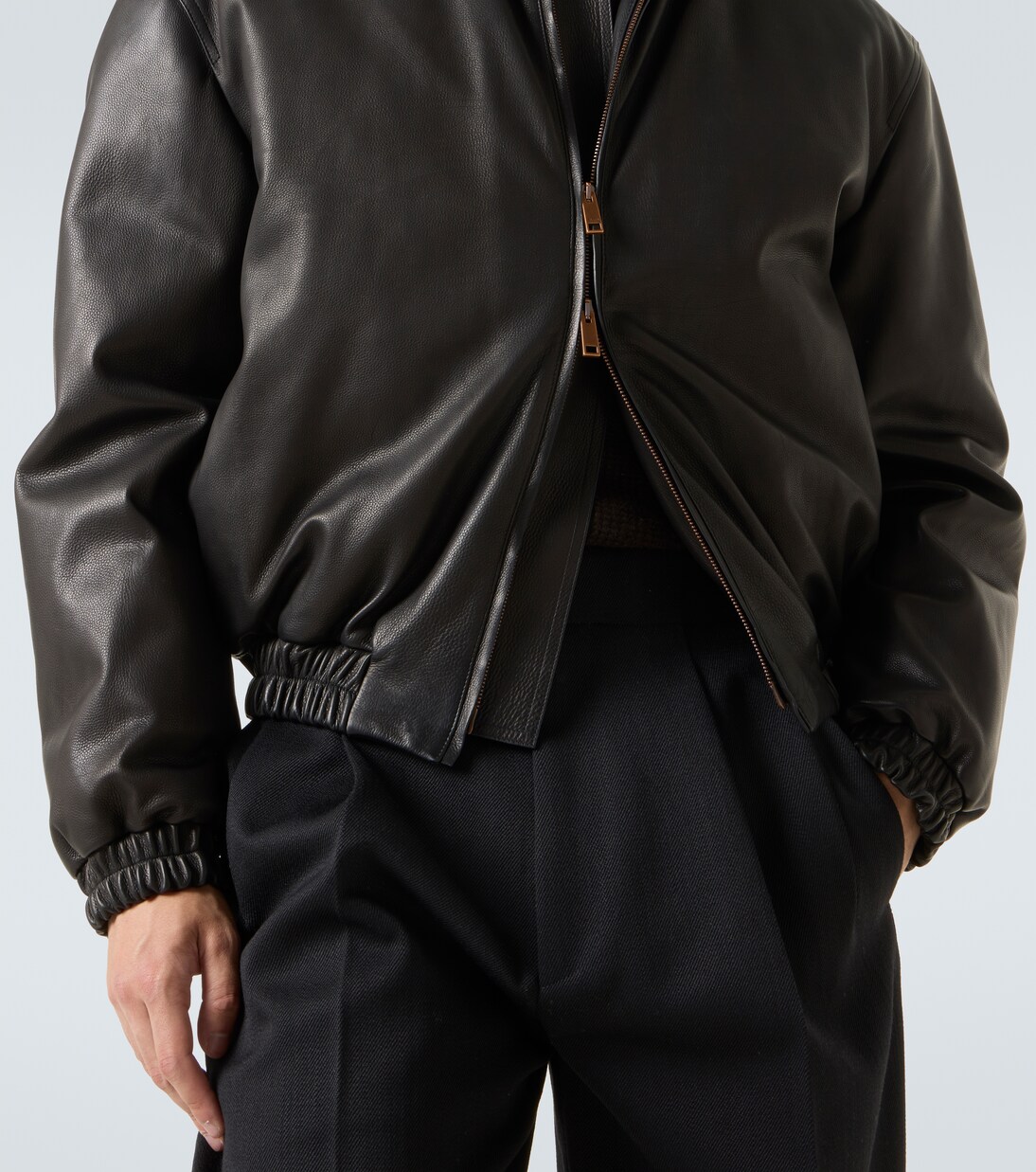 Leather bomber jacket | Zegna
