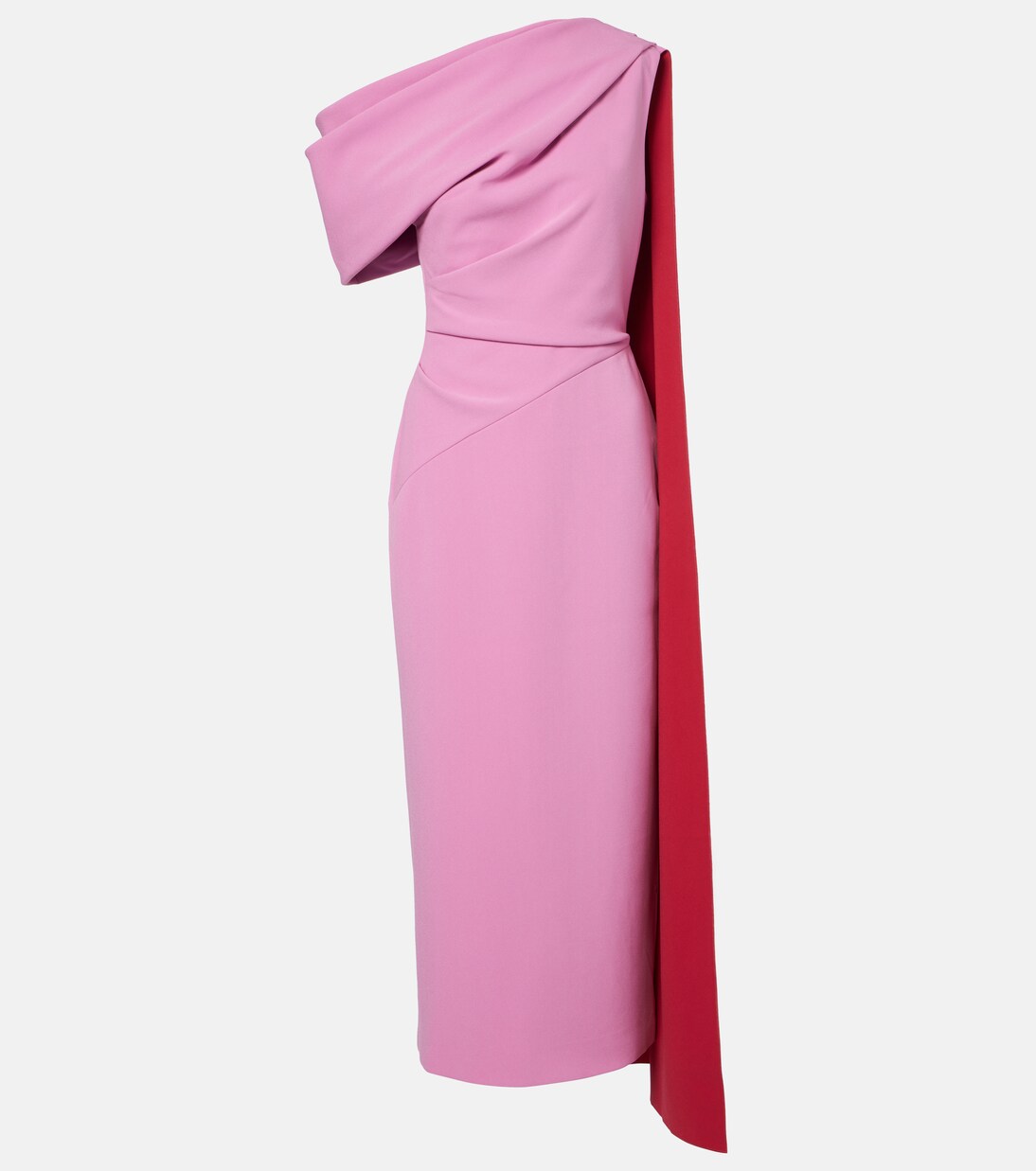 Maite caped draped midi dress | Roksanda