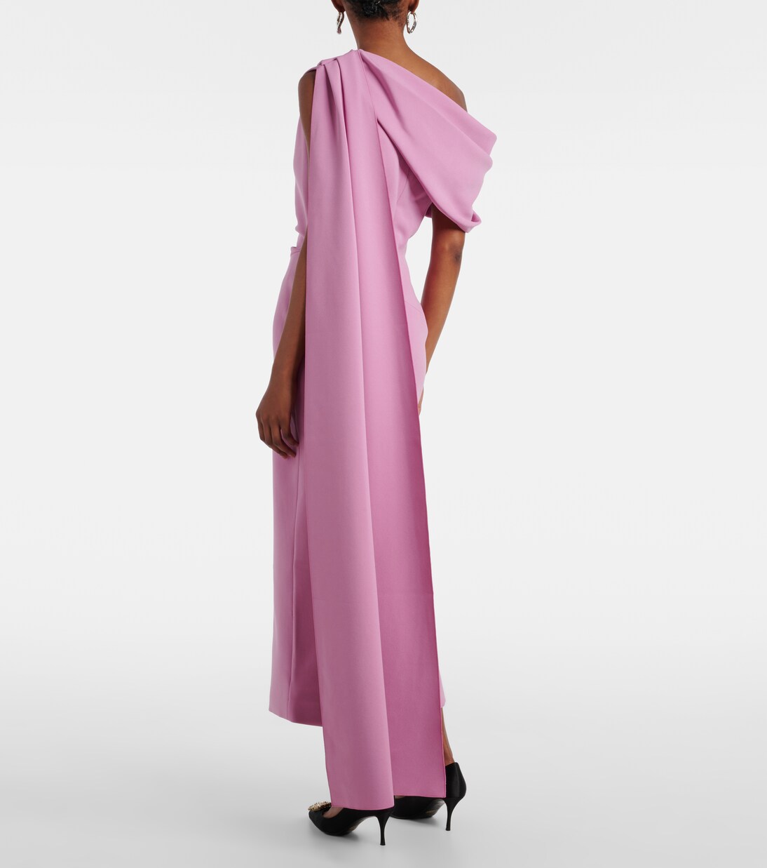 Maite caped draped midi dress | Roksanda