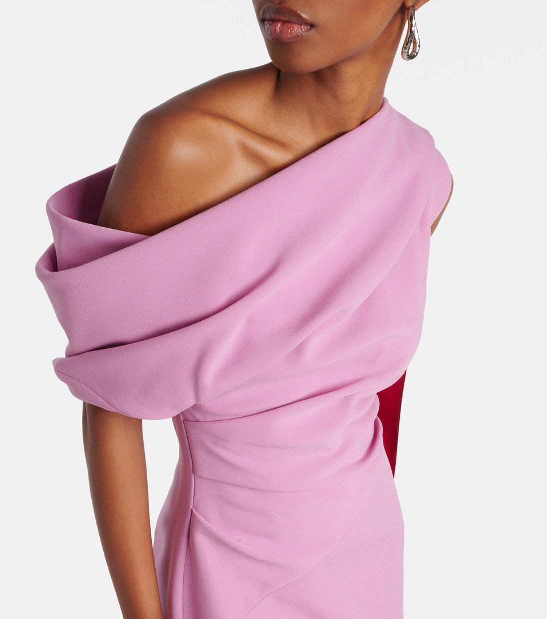 Maite caped draped midi dress | Roksanda