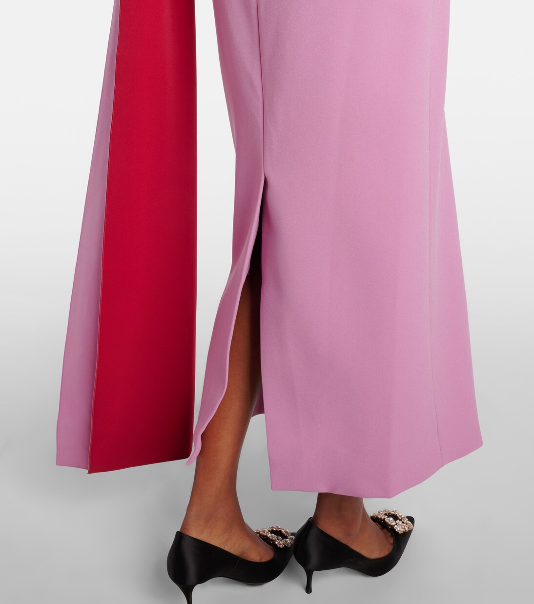 Maite caped draped midi dress | Roksanda