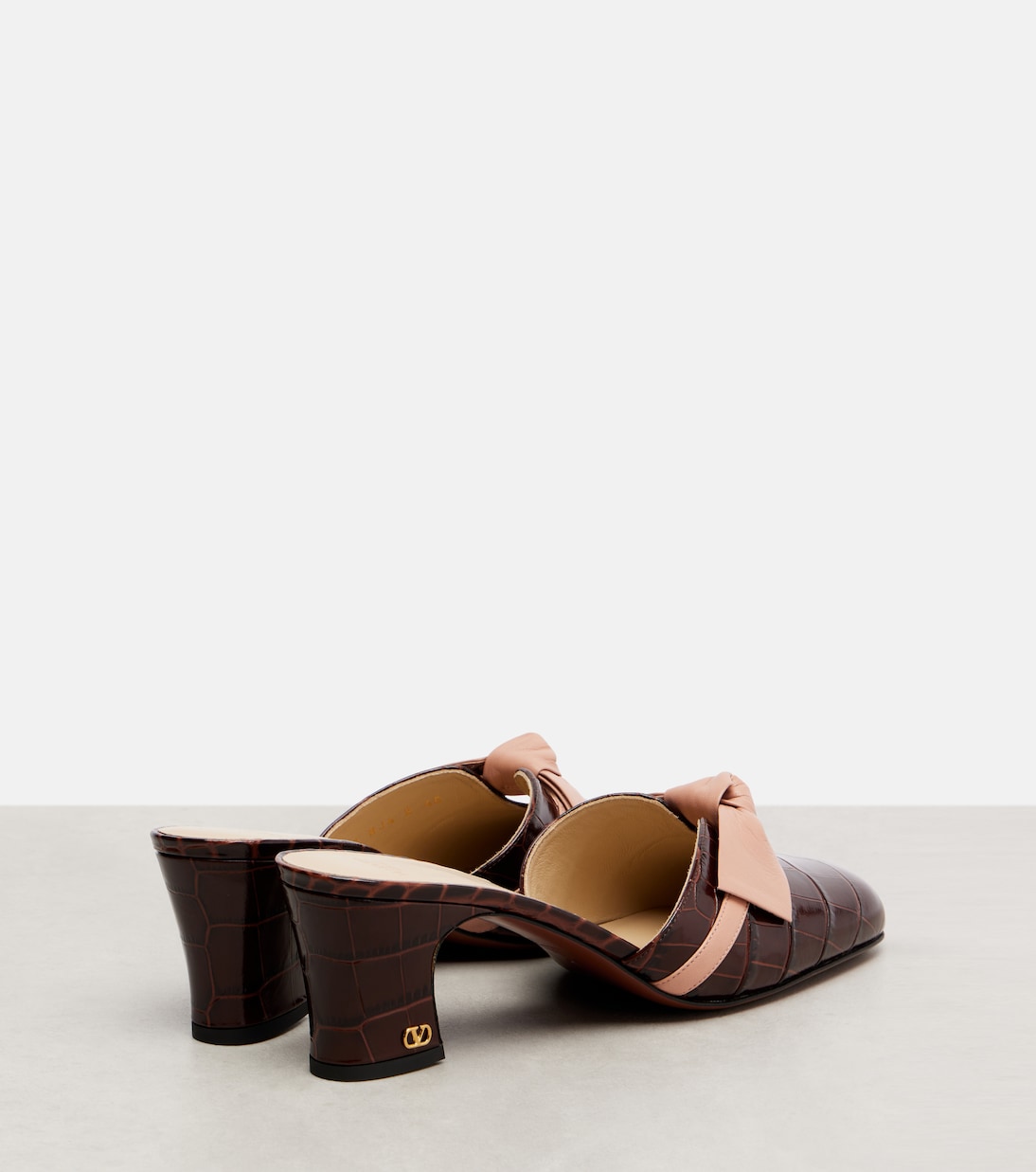 Mules Knotty 60 in pelle | Valentino Garavani
