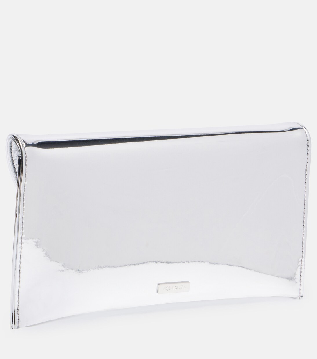 Envelope 메탈릭 레더 클러치 | Aquazzura
