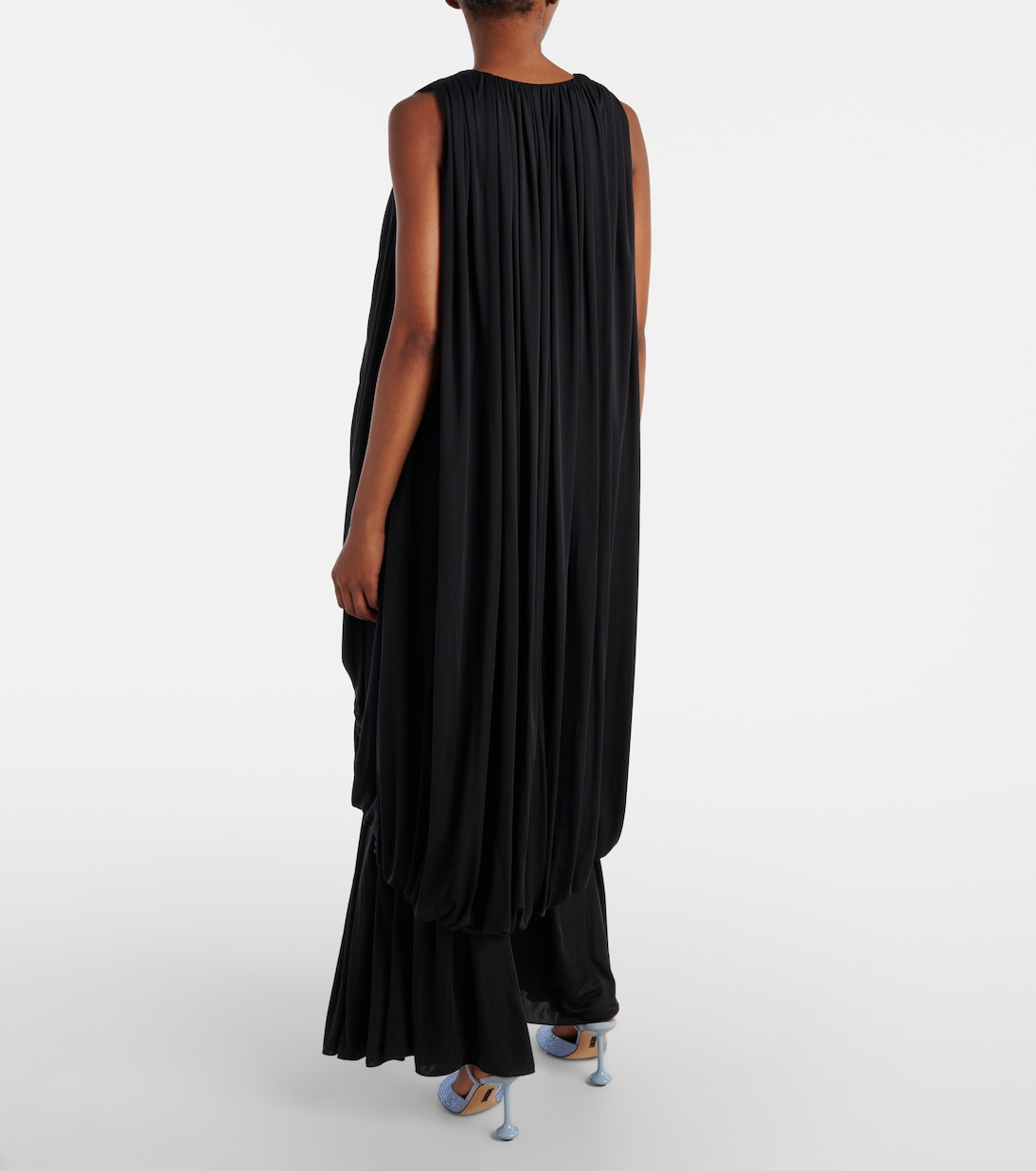 Vestido de fiesta de seda drapeado | Loewe