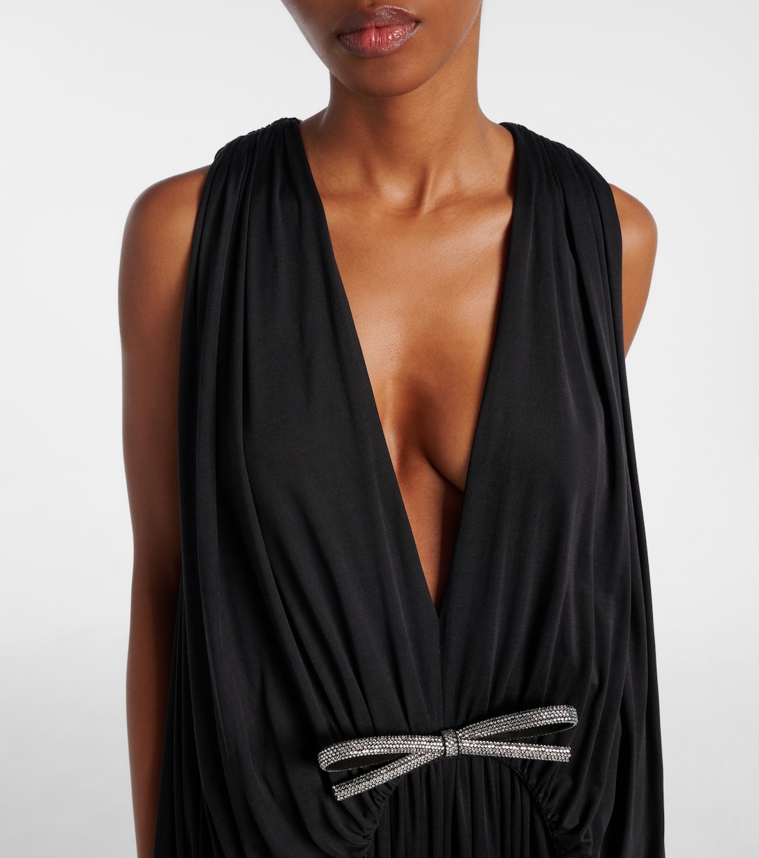 Vestido de fiesta de seda drapeado | Loewe