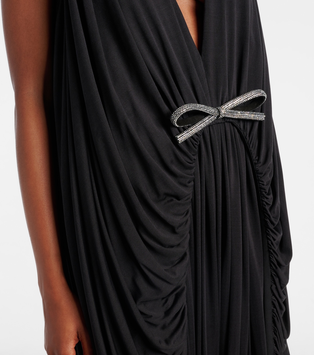 Vestido de fiesta de seda drapeado | Loewe