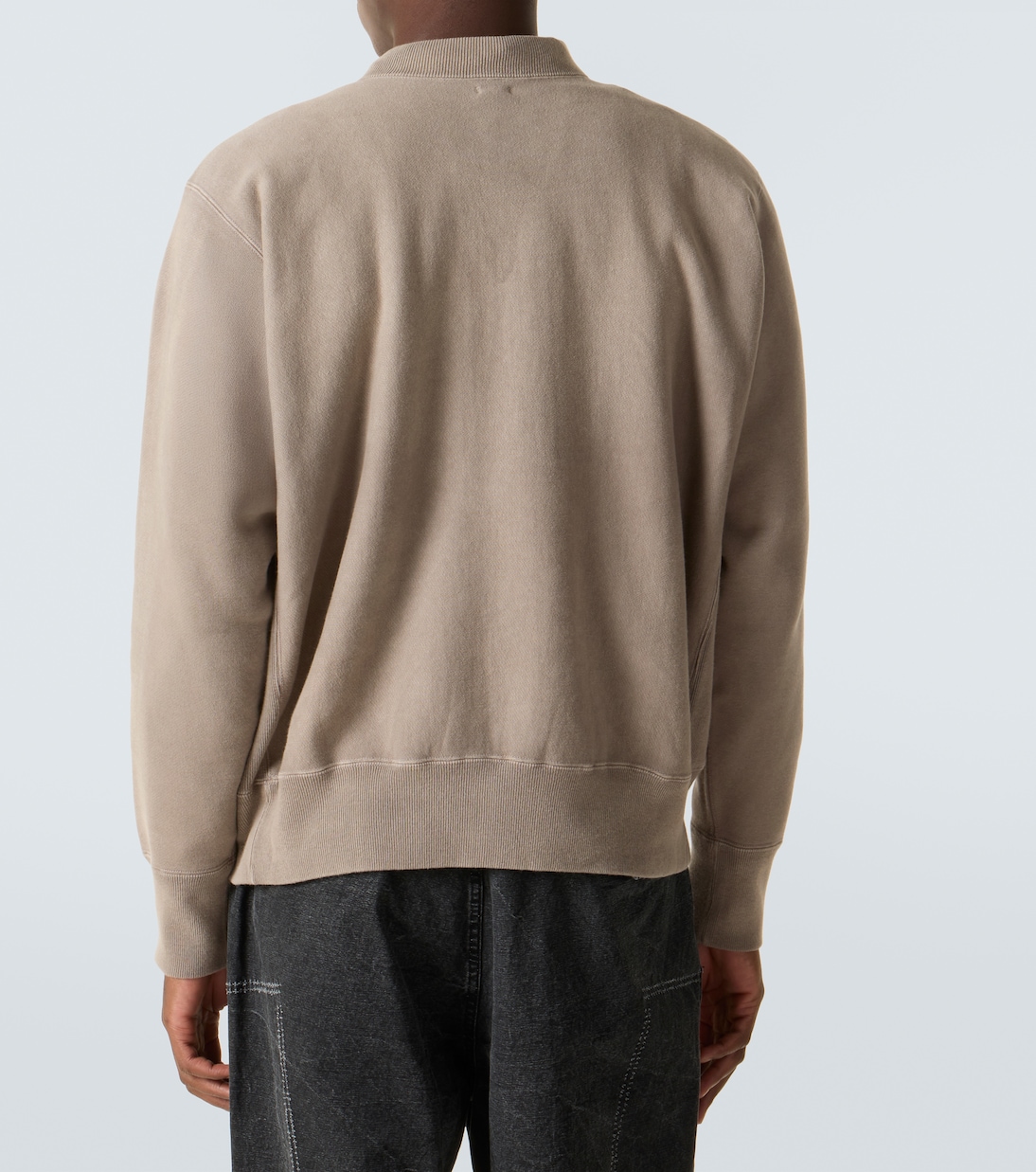 Cotton jersey half-zip sweatshirt | A.Presse