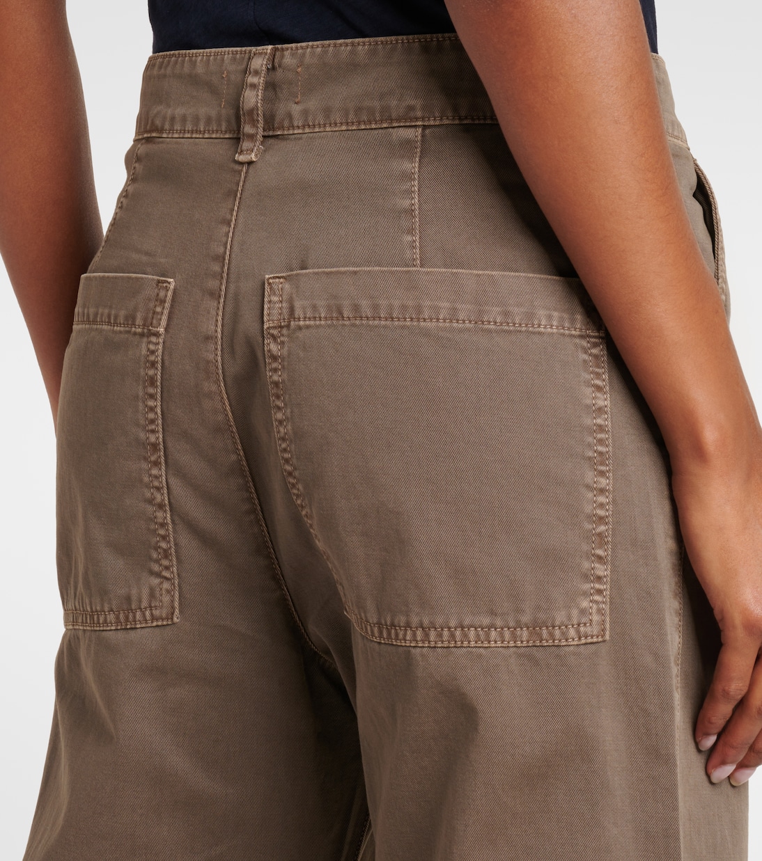 Pantaloni barrel Alexis in twill di cotone | Velvet