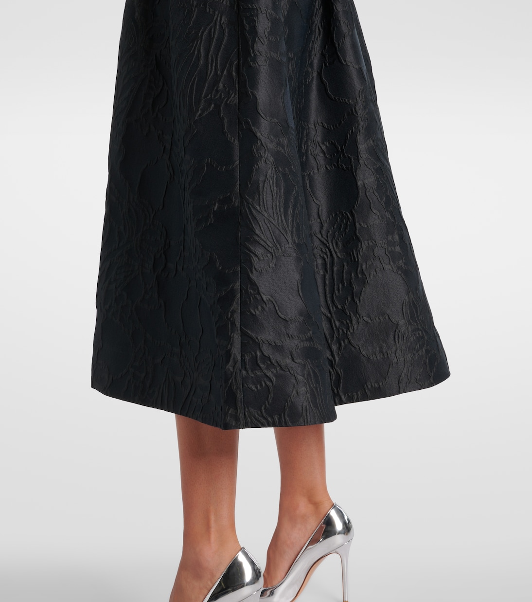 Petra belted jacquard bustier dress | Rebecca Vallance