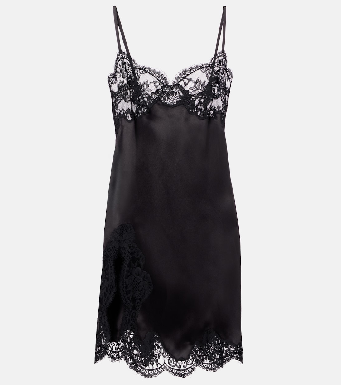 Robe en satin de soie mélangée | Dolce&Gabbana