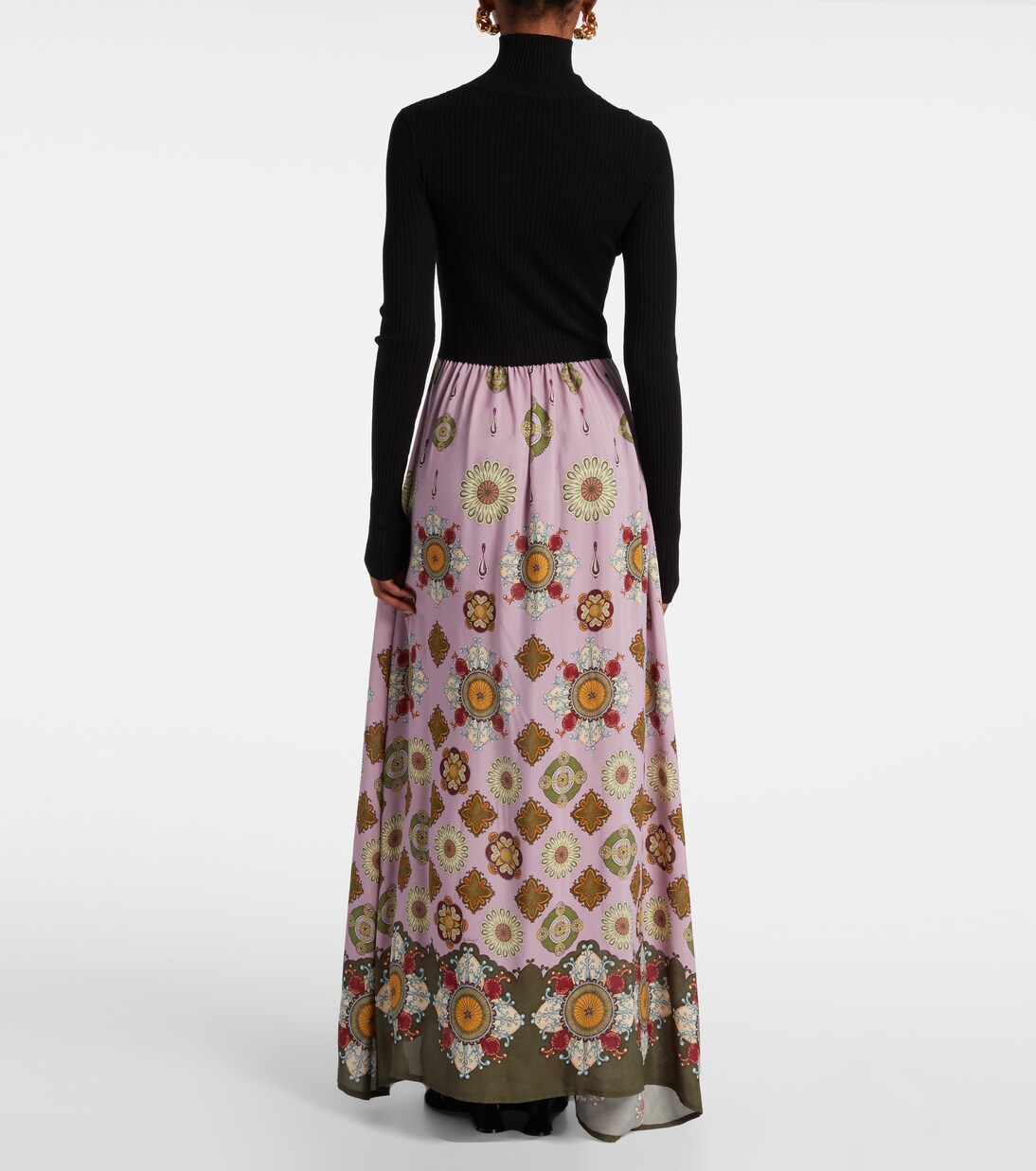 Vestido largo Luraria Foulard estampado | La DoubleJ