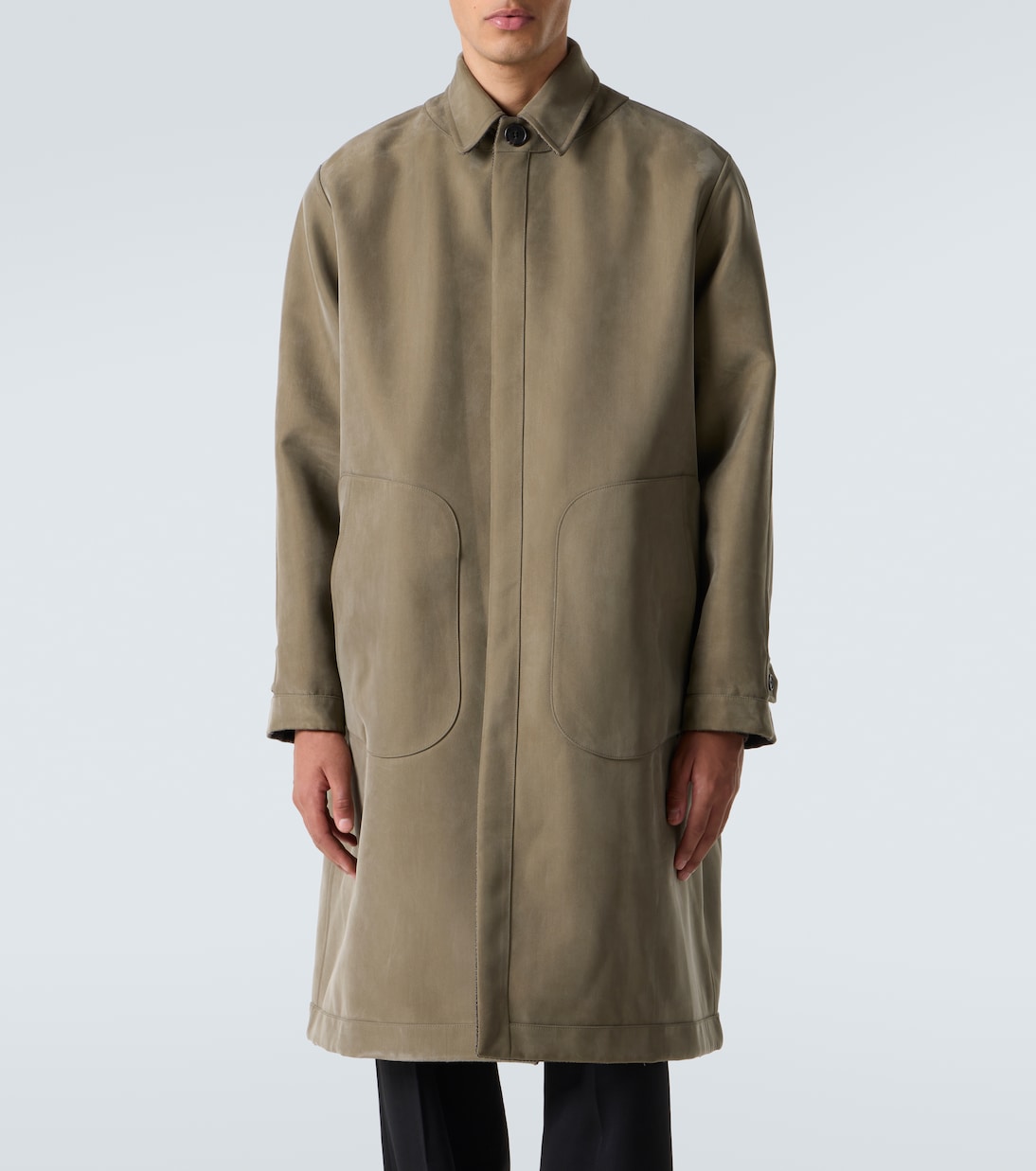 Palo plaid wool and silk coat | The Row