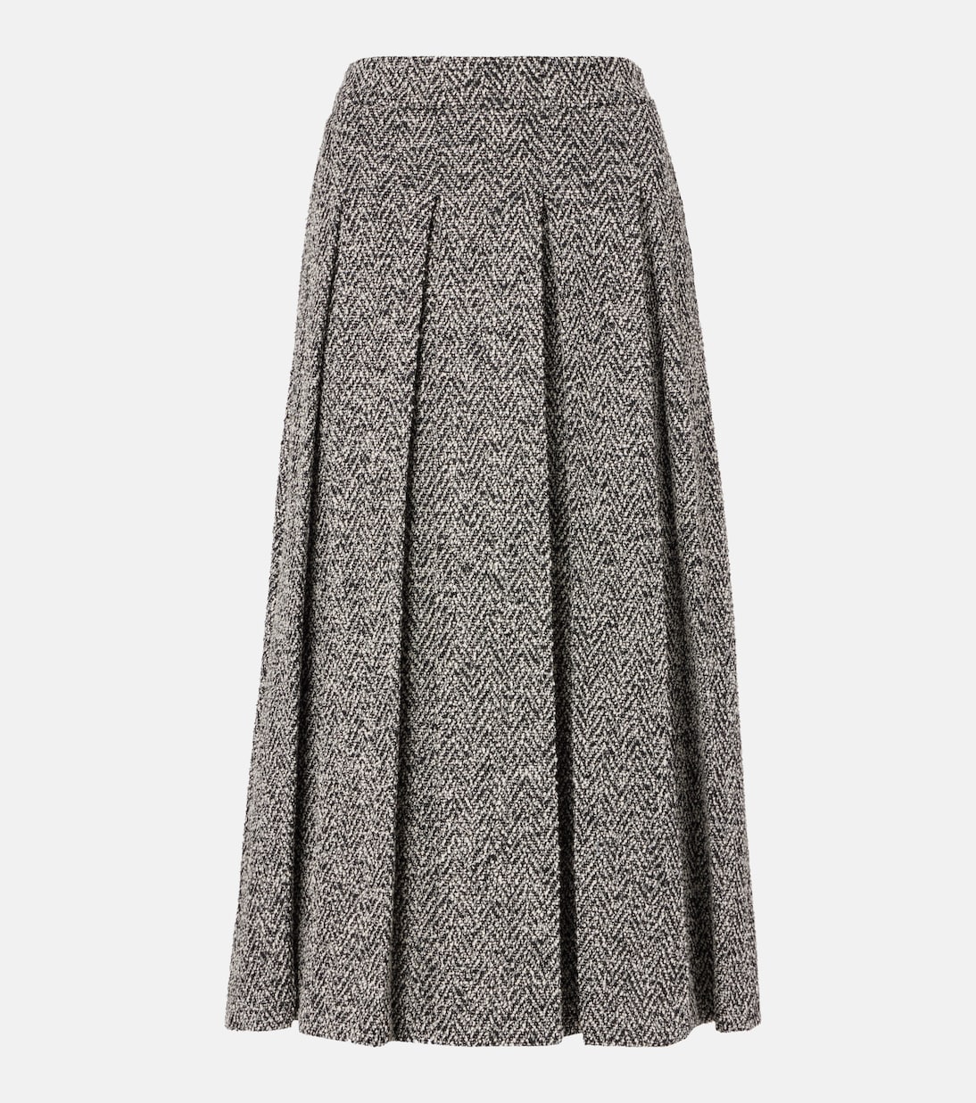 Gallo cotton and wool-blend midi skirt | Max Mara