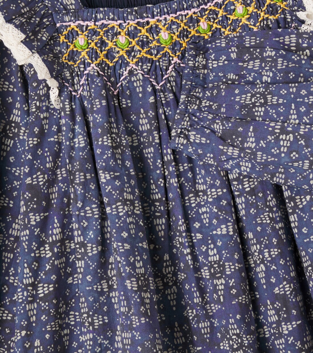 Martina lace-trimmed cotton dress | Louise Misha