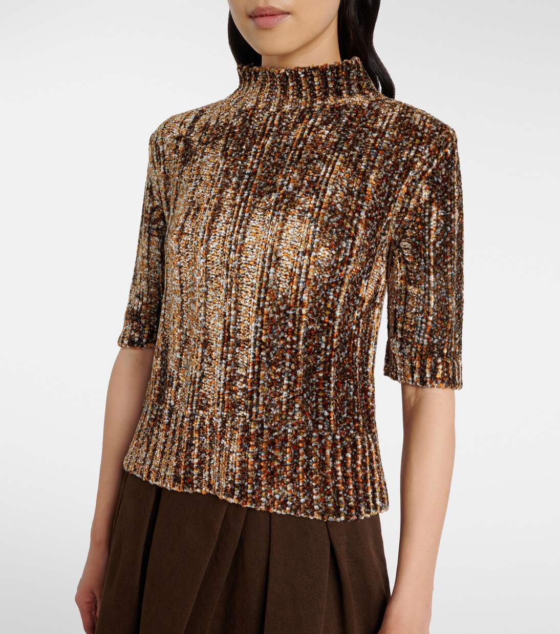 Jersey acanalado de terciopelo | Dries Van Noten